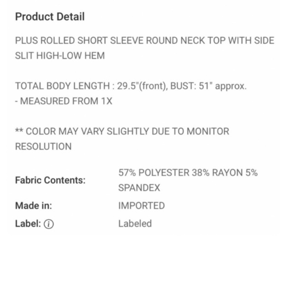 Zenana Outfitters Spring Blue Short Sleeve Tee - Picture 5 of 7